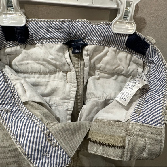 3 for $45_ Tommy Hilfiger Slim Fit Beige pants 98% cotton, adjustable waist - Picture 9 of 11